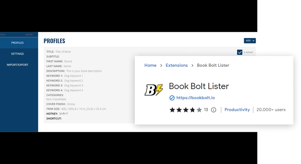 BookBolt Lister Chrome