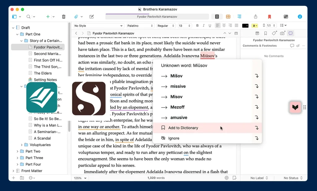 PWA Scrivener Integration