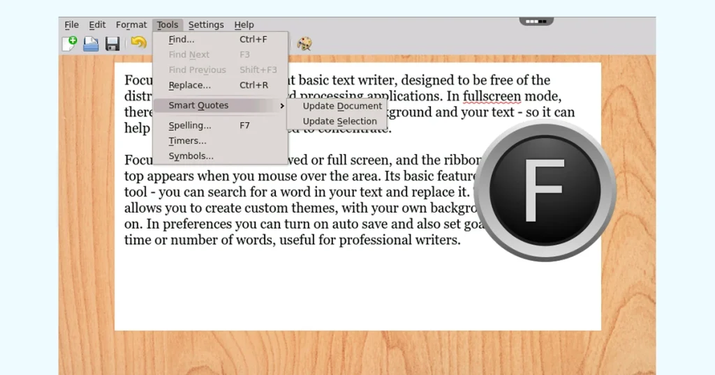 distraction free writing environment setup