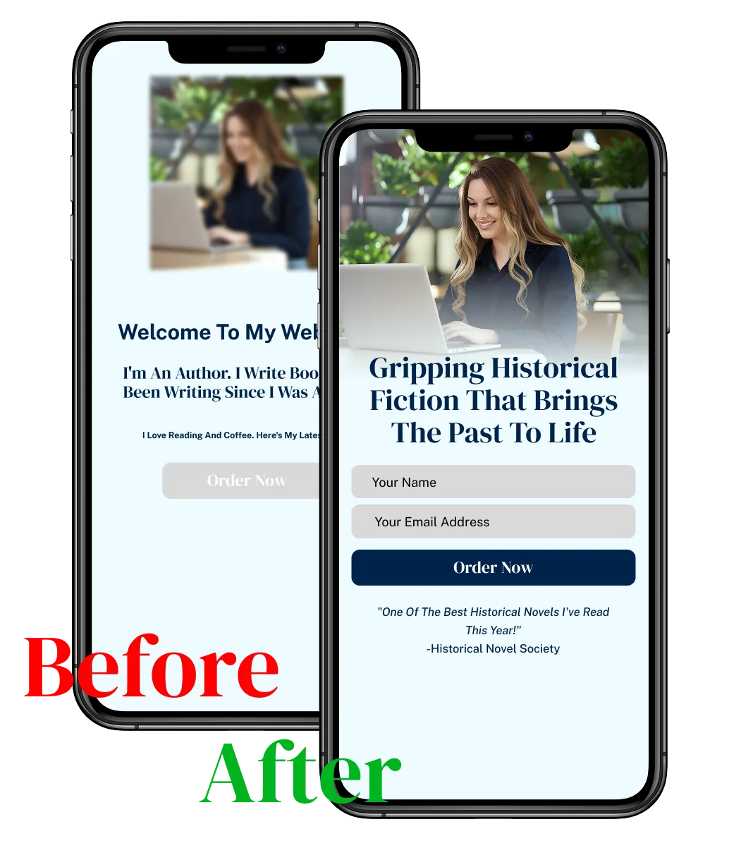 mobile responsive website design comparison authors